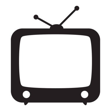 Retro tv simgesi, vektör
