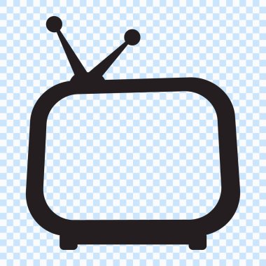 Retro tv simgesi, vektör
