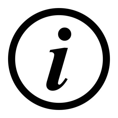 Bilgi işareti simgesi, bilgi simgesi, vektör