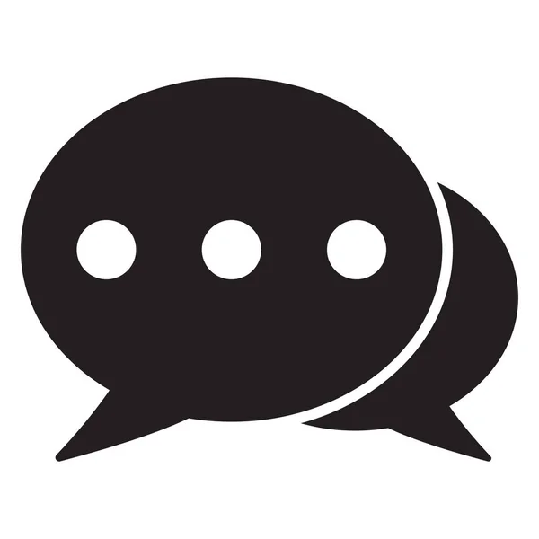 Icono Chat Icono Sms Icono Comentarios Burbujas Voz Icono Vector — Archivo Imágenes Vectoriales