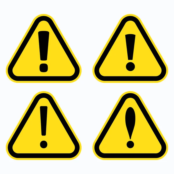 Gefahrzeichen Warnschild Aufmerksamkeitsschild Gefahrensymbol Warnsymbol Aufmerksamkeitssymbol — Stockvektor