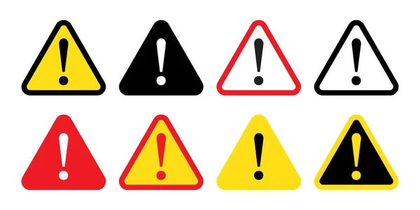 Danger Sign Warning Sign Attention Sign Danger Icon Warning Icon — Stock Vector