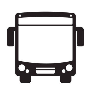 Otobüs simgesi düz stil, otobüs simge vektör çizim, web sitesi tasarımı için otobüs simgesi