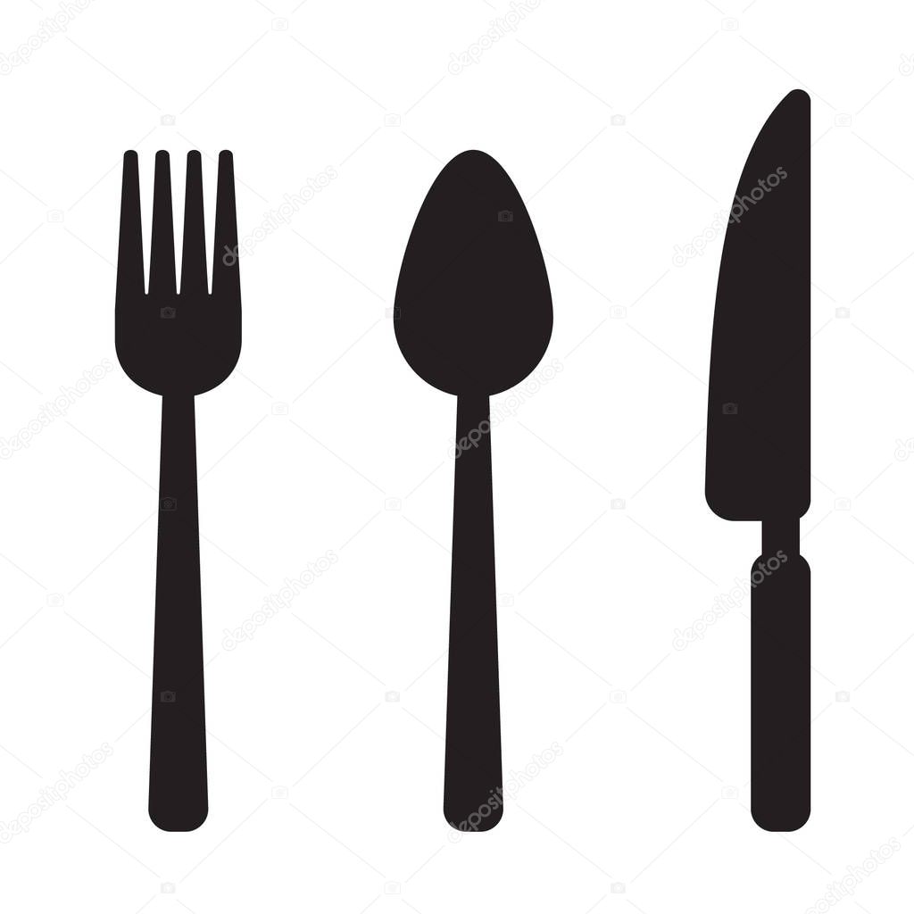 Fork, spoon, knife icon
