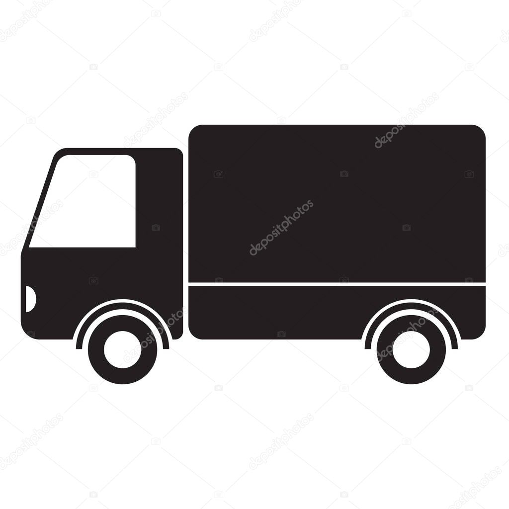 Truck icon, vector illustrator