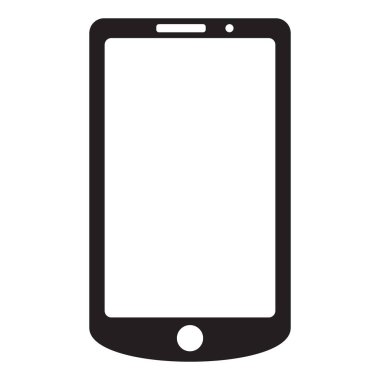 Akıllı telefon simgesi, cep telefonu simge vektör çizim.
