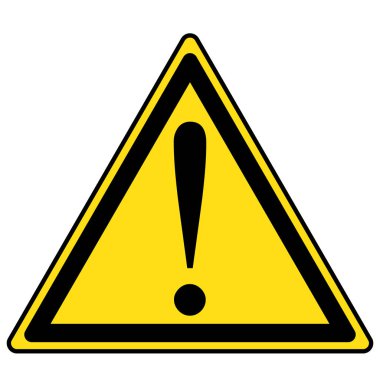 Tehlike işareti, uyarı işareti, dikkat işareti. Tehlike simgesi, uyarı simgesi, dikkat simgesi.