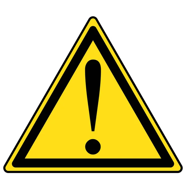Gefahrzeichen Warnschild Aufmerksamkeitsschild Gefahrensymbol Warnsymbol Aufmerksamkeitssymbol — Stockvektor