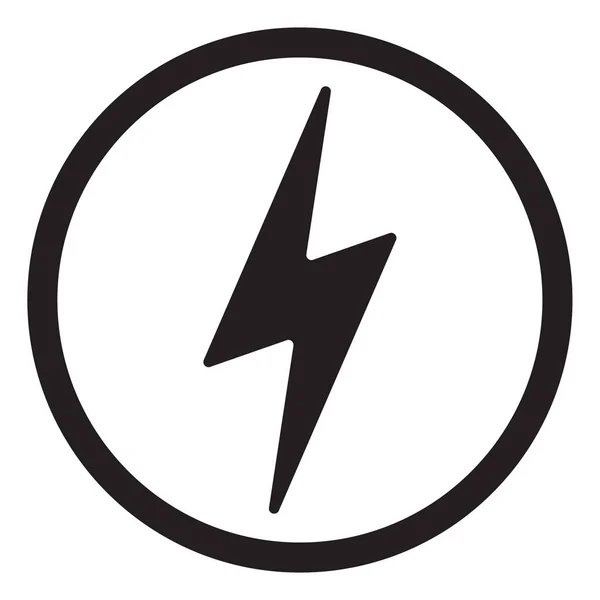 Blixtnedslag Elektrisk Ström Vektor Logo Designelement Energi Och Thunder Symbol — Stock vektor