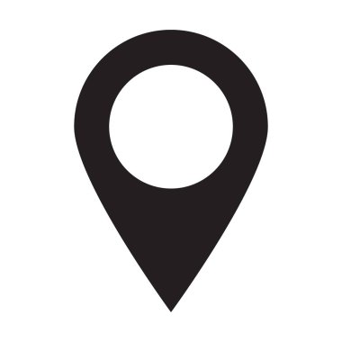 Haritalar PIN. Konumu harita simgesi. Konumu PIN. PIN simge vektör.