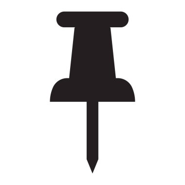 Vektör itme PIN kutsal kişilerin resmi, beyaz zemin üzerine siluet