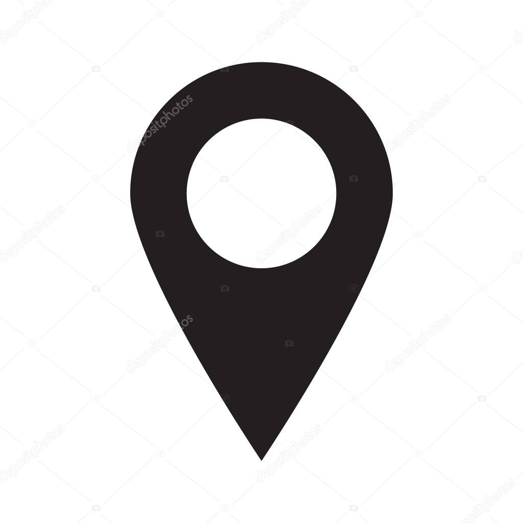 Maps pin. Location map icon. Location pin. Pin icon vector.