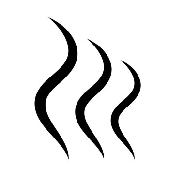 Puff simge vektör illüstrasyon izole beyaz arka plan üzerinde duman