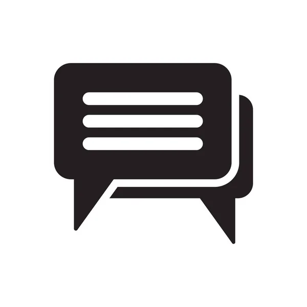 Icono Chat Icono Diálogo Icono Comentarios Burbujas Voz — Vector de stock