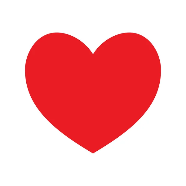 Κόκκινο Εικονίδιο Της Καρδιάς Εικονίδιο Αγάπης — Διανυσματικό Αρχείο