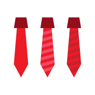 Beyaz zemin üzerine kırmızı kravat aksesuar moda