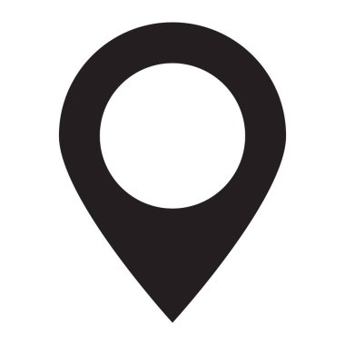 Haritalar PIN. Konumu harita simgesi. Konumu PIN. PIN simge vektör.