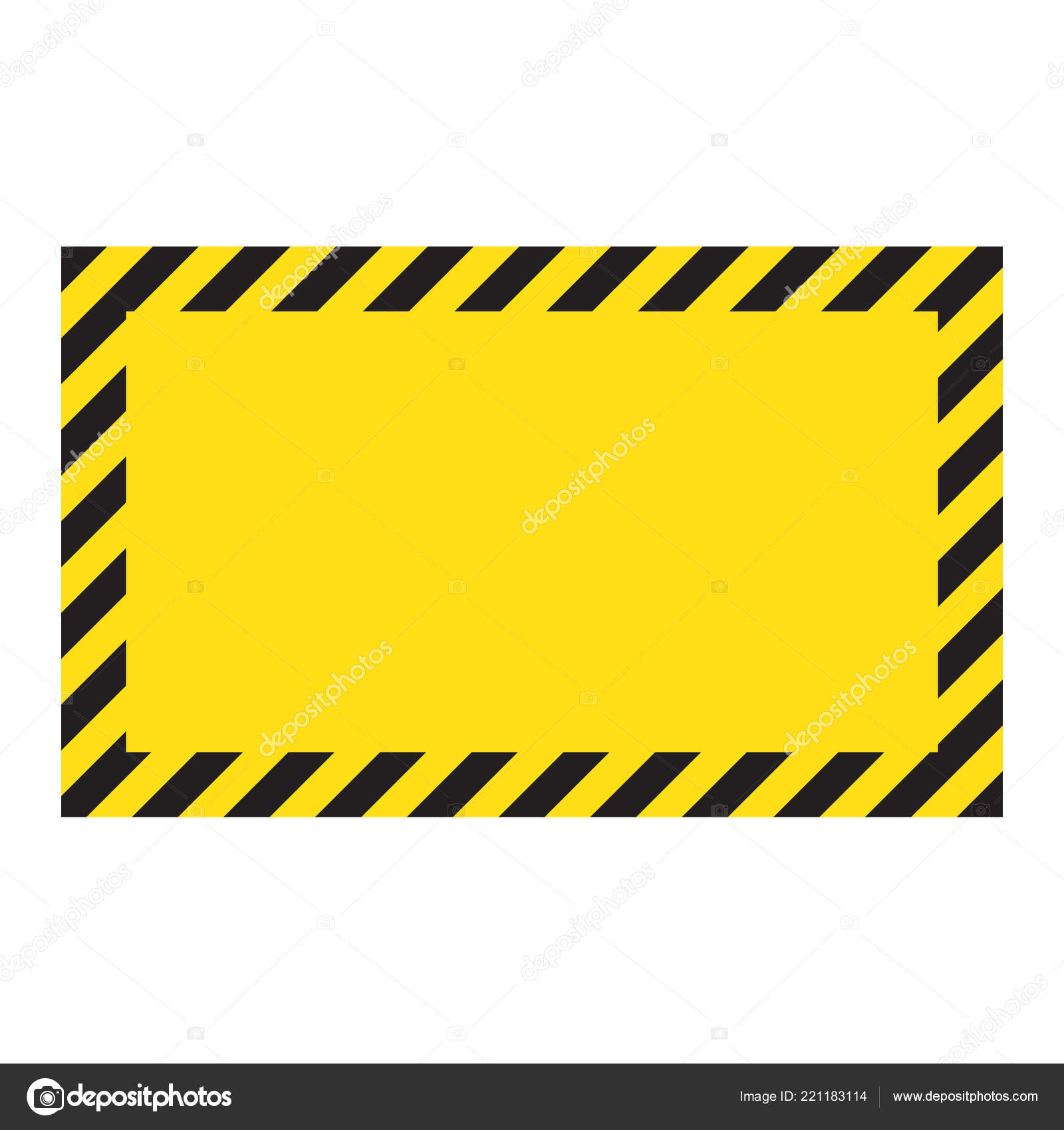 줄무늬 잠재적인 위험을 노란색 줄무늬가 대각선 파일에 테두리 노란색과 테두리 스톡 벡터 - ©DMVector 221183114, image size:1600x1700
