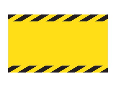 Çizgili arka plan dikkatli, potansiyel tehlike olarak uyarı, uyarı çapraz, vektör şablonundaki sarı ve siyah çizgili kenarlık sarı ve siyah renk imzala. İnşaat uyarı sınırı.