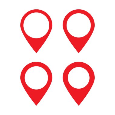 Kırmızı haritalar PIN. Konumu harita simgesi.