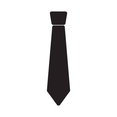 Beyaz arka plan üzerinde izole trendy düz stil kravat simgesini. Web sitesi tasarımı, logo, app, Kullanıcı arabirimi için kravat sembolü. Vektör çizim.