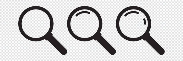 Search Icon Magnifying Glass Icon Vector Magnifier Loupe Sign — Stock Vector