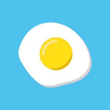 Kızarmış yumurta vektör illüstrasyonu