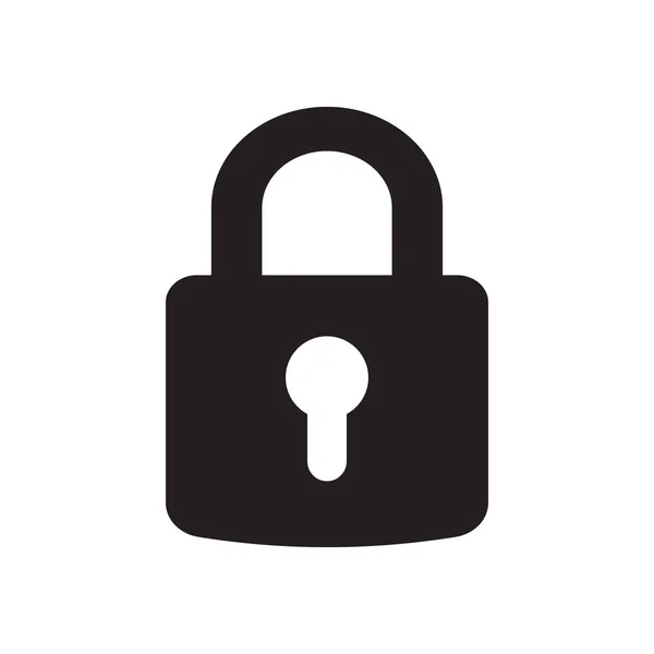 Lock Icon Vector Illustration — Stock Vector