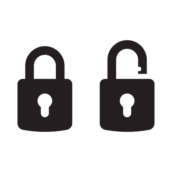 Lock Icon Vector Illustration — Stock Vector