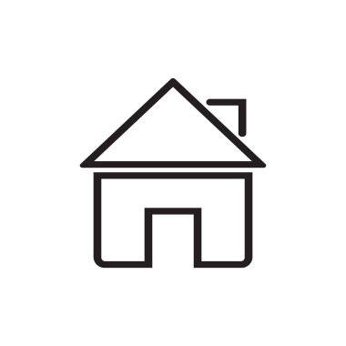 Ev simgesi vektör illüstrasyonu