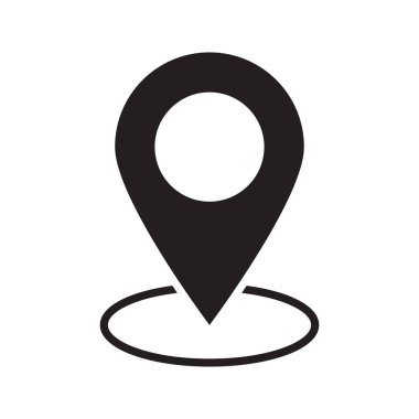 harita pin vektör simgesi