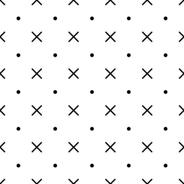 Cross Seamless Patten Background Vector Endless Geometric Pattern — Stock Vector