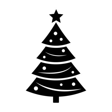 Noel ağacı vactor simgesi