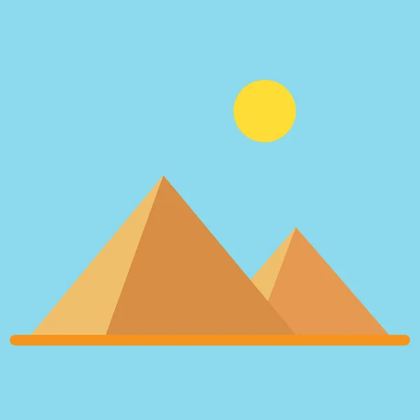 Egipto Pirámides Vector Ilustración — Vector de stock