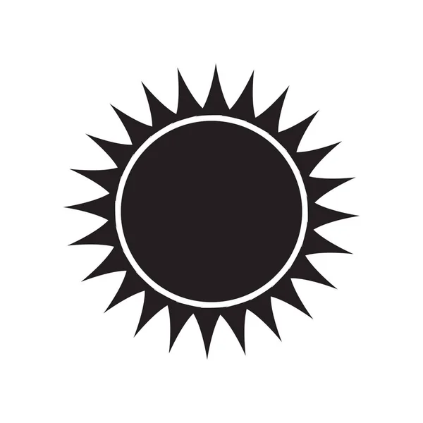 Zon Pictogram Vector Geïsoleerd — Stockvector