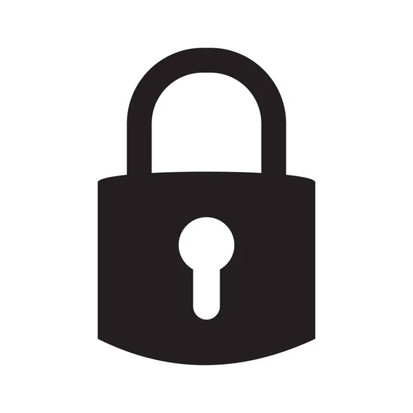 Lock Vector Icon Isolated — Stock Vector