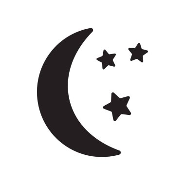 Arka plan ay vektör simgesine.