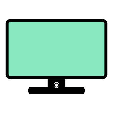 Monitör simgesini, modern tv simgesi