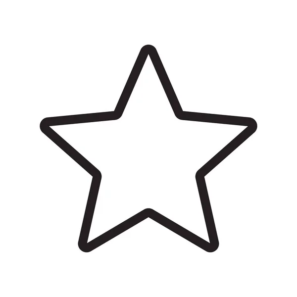 Hvězda Obrys Vektorové Ikony — Stockový vektor