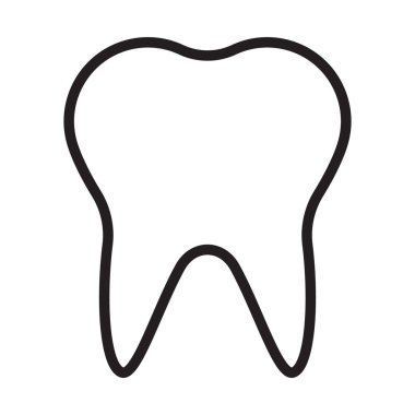 Diş çizgi vektör simge tasarlamak