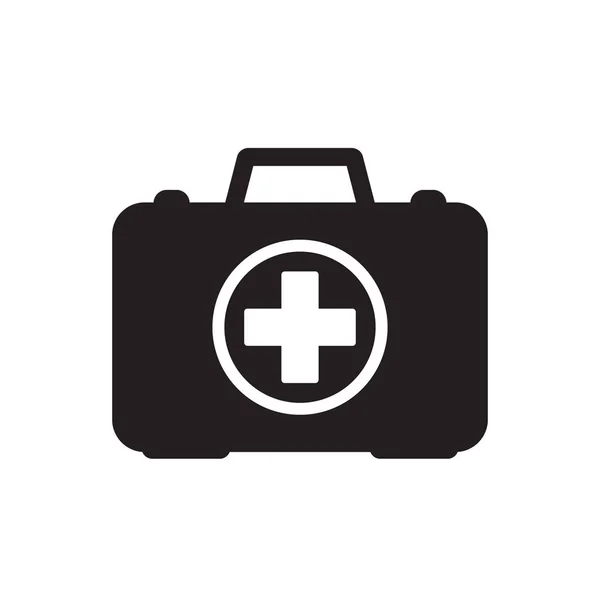 Icono Del Maletín Medicina Icono Caja Primeros Auxilios — Vector de stock