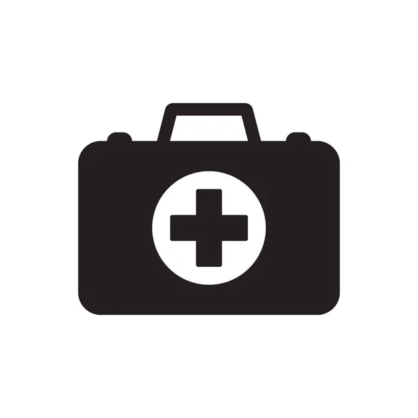 Medicine Briefcase Icon First Aid Box Icon — Stock Vector