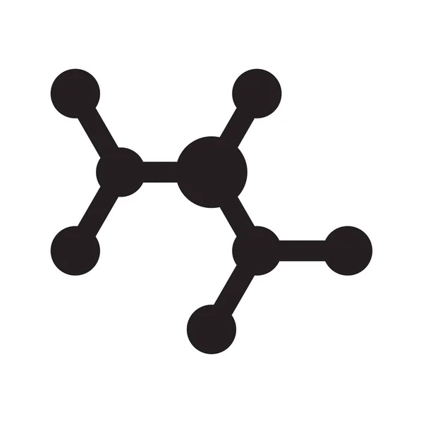 Ilustração Ícone Vetor Molécula — Vetor de Stock