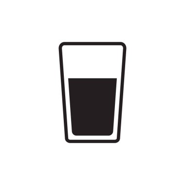 Vektör cam su simgeler, taze meyve suyu içecek simgesi