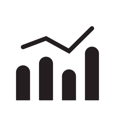 İzole istatistikleri simge, Infographic grafik sembolü.