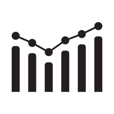 İzole istatistikleri simge, Infographic grafik sembolü.