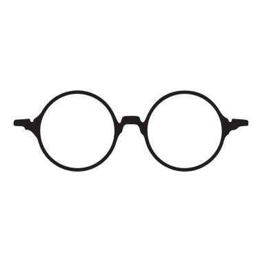 Gözlük simge vektör izole