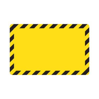 Çizgili arka plan dikkatli, potansiyel tehlike olarak uyarı, uyarı çapraz, vektör şablonundaki sarı ve siyah çizgili kenarlık sarı ve siyah renk imzala. İnşaat uyarı sınırı