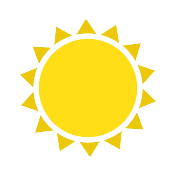 分離された太陽のアイコン ベクトル — ストックベクタ