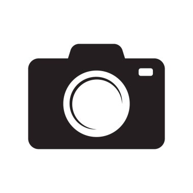 Fotoğraf kamerası vektör simgesi izole edildi